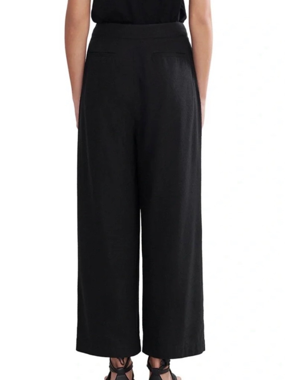 Jenni Kayne 100% Silk Wide-Leg High Waist Trousers - Picture 5 of 12